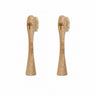 Boar Hair Bristle Bamboo Replacement Toothbrush Heads 2 Pack | Toxin Rebellion