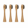 Horse Hair Bristle Bamboo Replacement Toothbrush Heads 4 Pack | Toxin Rebellion