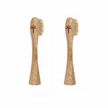Boar Hair Bristle Bamboo Replacement Toothbrush Heads 2 Pack | Toxin Rebellion