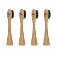 Horse Hair Bristle Bamboo Replacement Toothbrush Heads 4 Pack | Toxin Rebellion