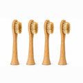 Boar Hair Bristle & Bamboo Replacement Toothbrush Heads (SONICARE COMPATIBLE) 4 pack