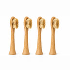 Boar Hair Bristle & Bamboo Replacement Toothbrush Heads (SONICARE COMPATIBLE) 4 pack