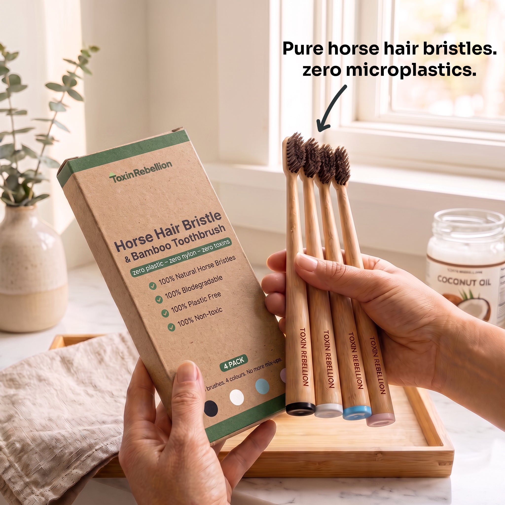 Boar Bristle Bamboo Toothbrush
